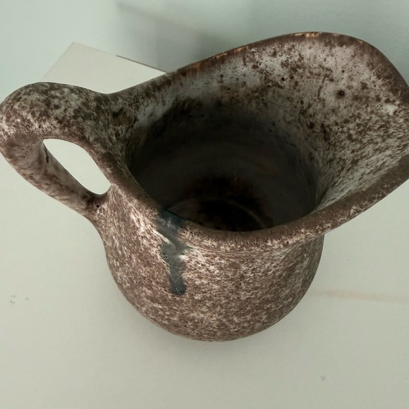 Rustic Brown Ceramic Pitcher - Picture 2 of 5